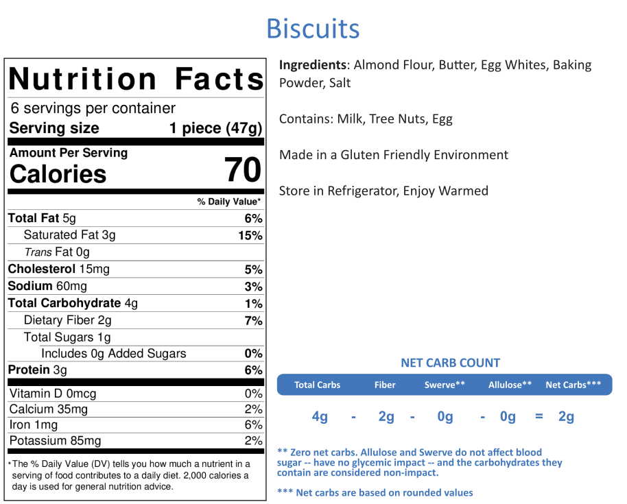Biscuits (6 per Order)