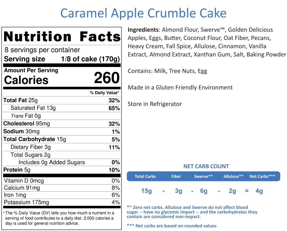 Caramel Apple Crumble Cake