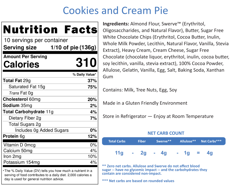 Cookies & Cream Pie 9" -- Is this our best pie?