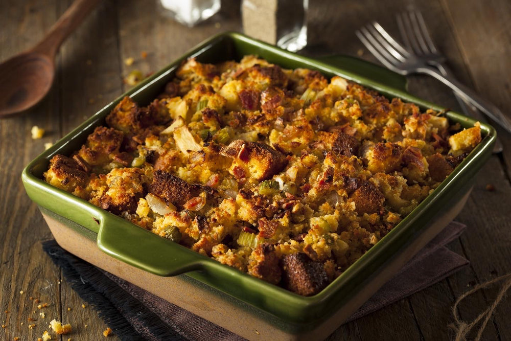 Keto Bread Stuffing (Contains High Protein Vital Wheat Gluten). Makes 16 servings