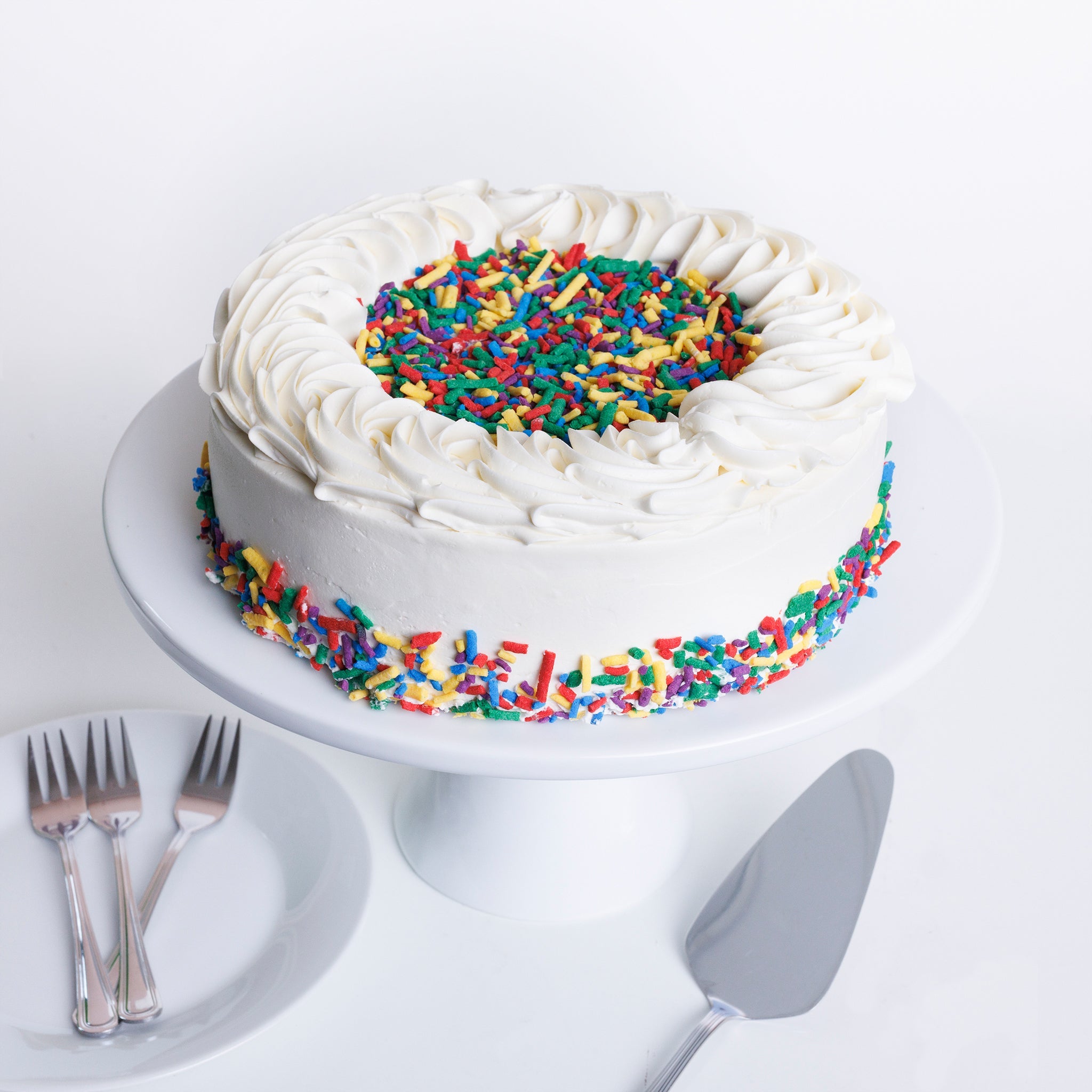 Neapolitan Celebration Cake -- Fresh rich flavors for any celebration!
